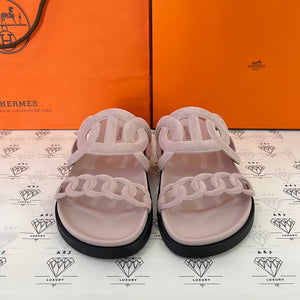 [BRAND NEW] Hermes Extra Sandals in Rose Porcelain Size 37