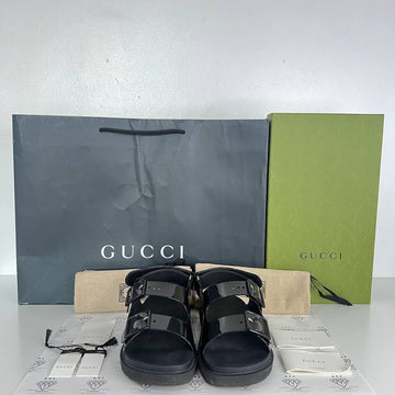 [PRE LOVED] Gucci Isla Dad Sandals in Black Size 38EU