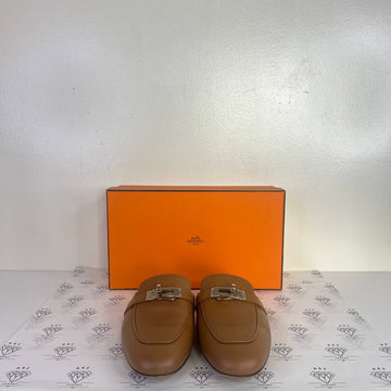 [PRE LOVED] Hermes Oz Mules in Gold Size 36EU