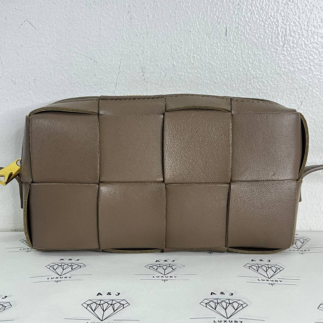 [PRE LOVED] Bottega Veneta Mini Cassette Sling in Brown GHW