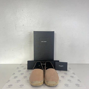 [PRE LOVED] YSL Monogram Espadrilles in Beige Size 37EU