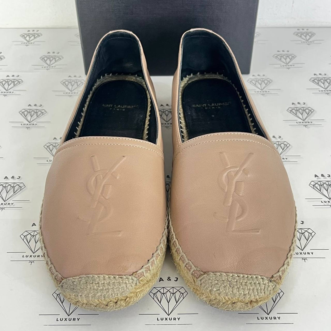 [PRE LOVED] YSL Monogram Espadrilles in Beige Size 37EU