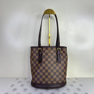 [PRE LOVED] Louis Vuitton Marais Bucket Bag in Damier Ebene Canvass (AR0928)