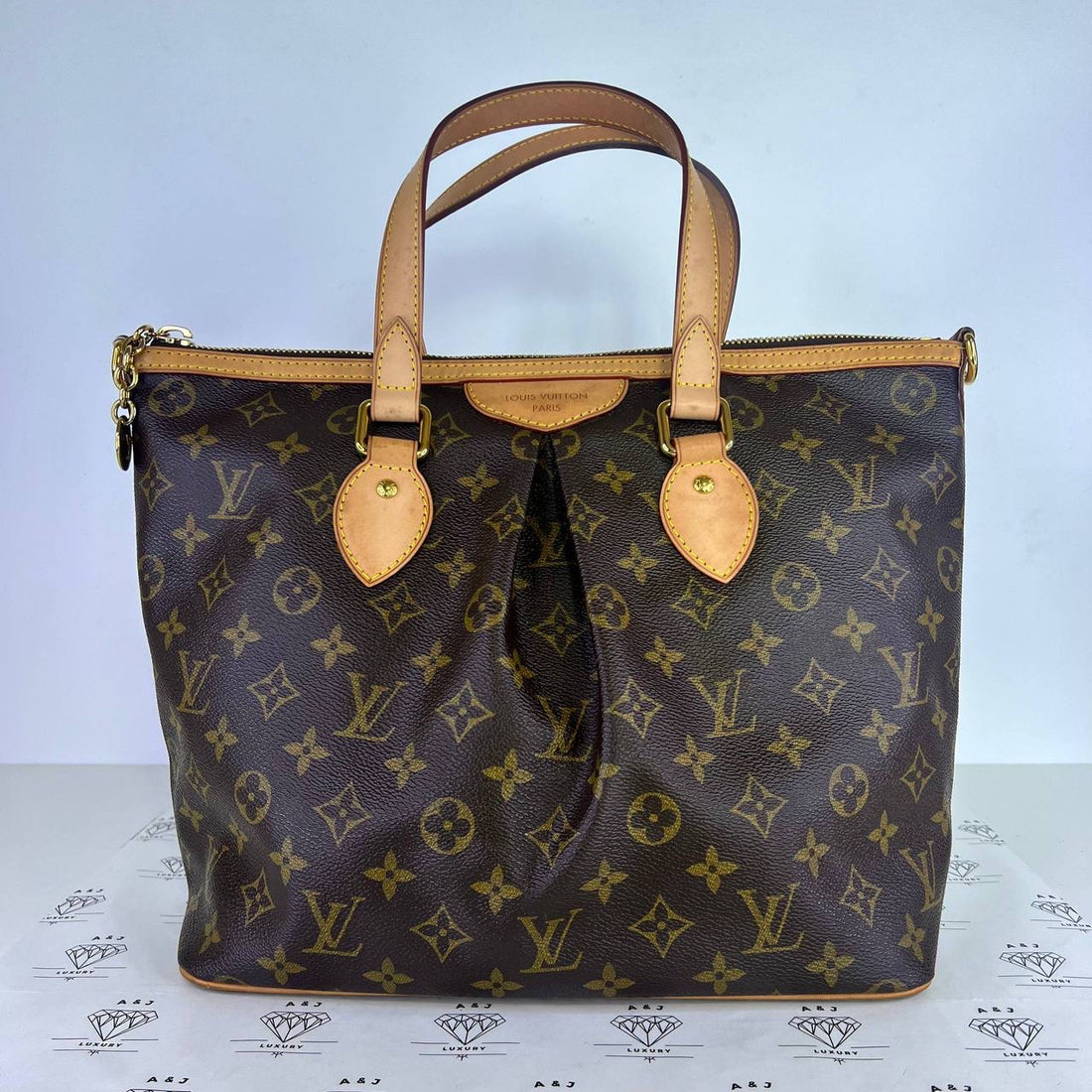[PRE LOVED] Louis Vuitton Palermo PM with MJS initials in Monogram Canvass (SR3182)