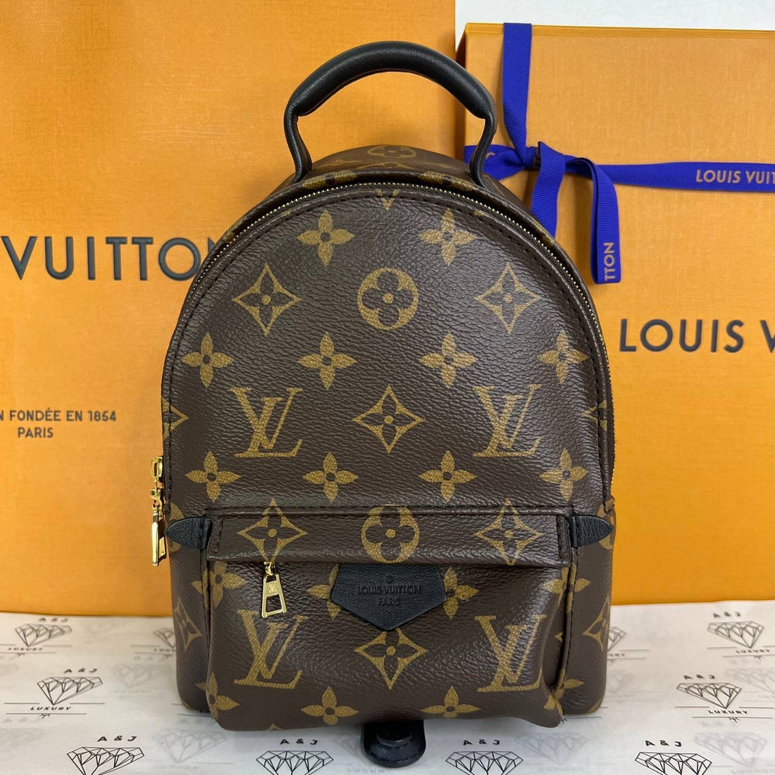 [PRE LOVED] Louis Vuitton Mini Palm Springs in Monogram Canvass (microchipped)