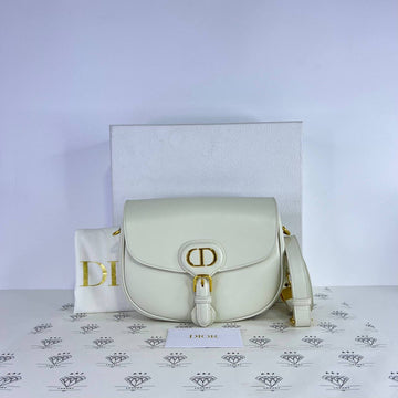 [PRE LOVED] Christian Dior Medium Bobby in White Calfskin Leather GHW (2021)