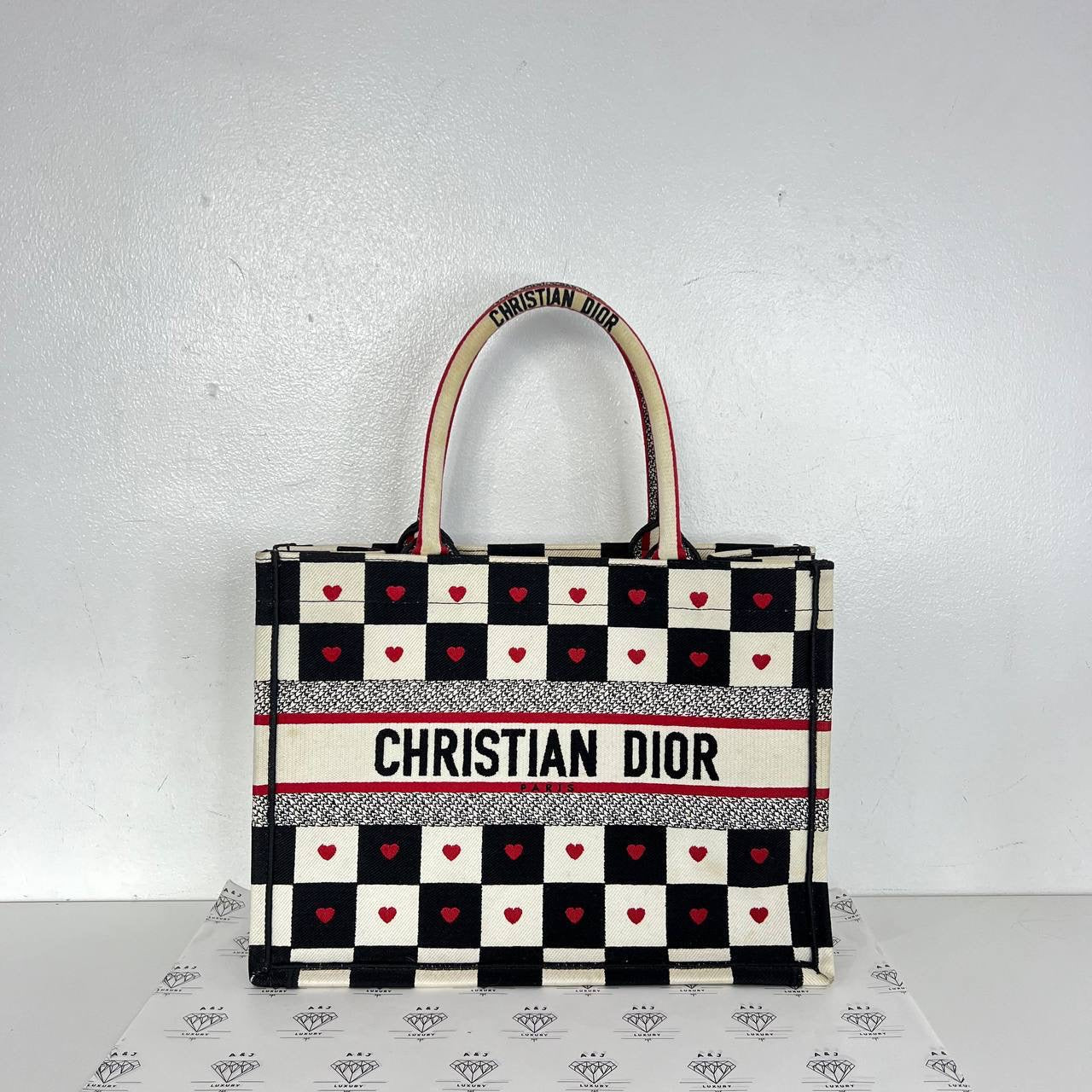 [PRE LOVED] Christian Dior Amour Book Tote in Black/White/Red (2021)