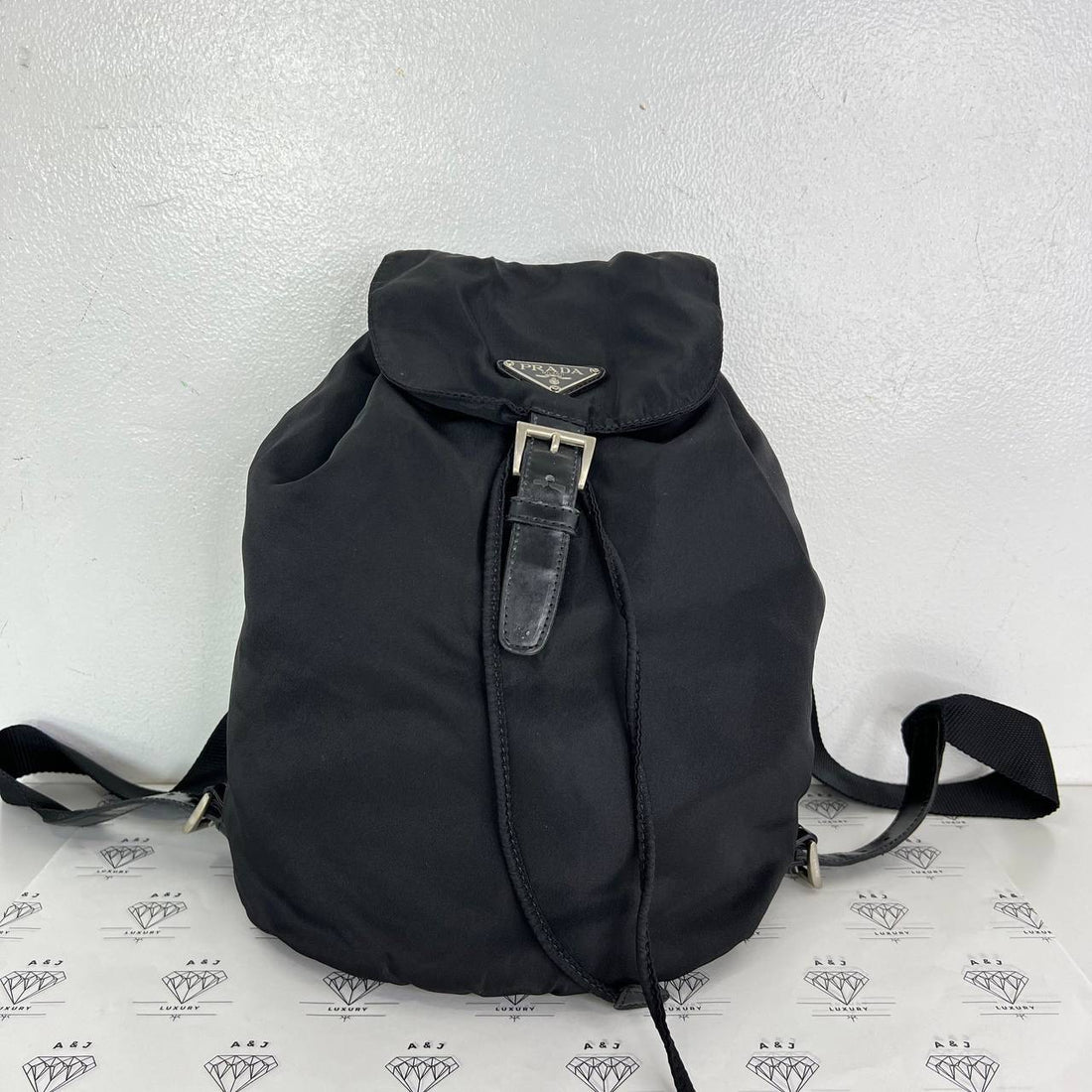 [PRE LOVED] Prada Nylon Backpack in Black SHW