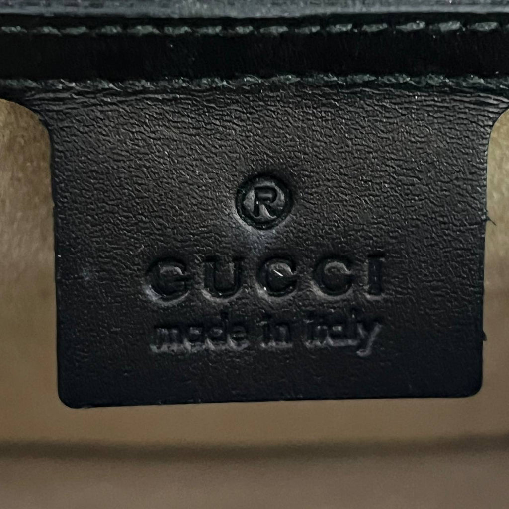 [PRE LOVED] Gucci Small Sylvie Shoulder Bag in Black Leather GHW