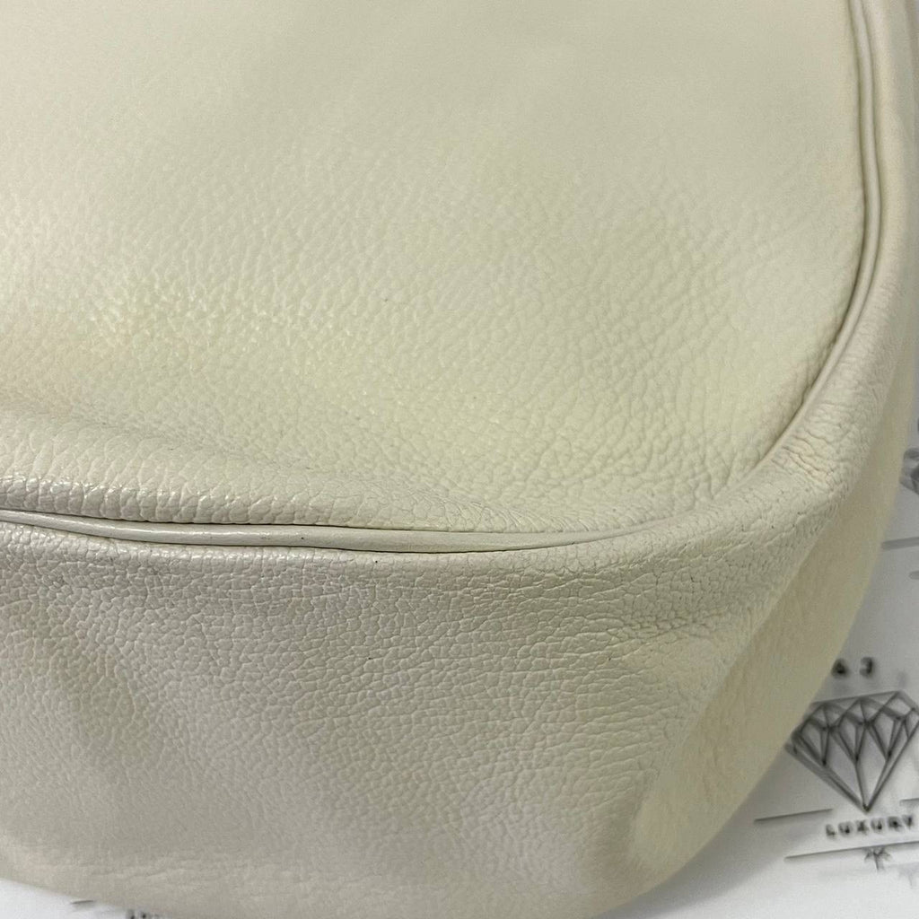 [PRE LOVED] Louis Vuitton Suhali L'Affriolant Shoulder Bag in White GHW (MI1004)