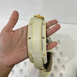 [PRE LOVED] Louis Vuitton Suhali L'Affriolant Shoulder Bag in White GHW (MI1004)