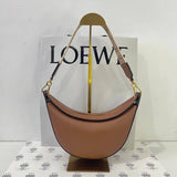 [PRE LOVED] Loewe Luna Small Shoulder Bag in Tan Goatskin Leather GHW