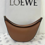 [PRE LOVED] Loewe Luna Small Shoulder Bag in Tan Goatskin Leather GHW