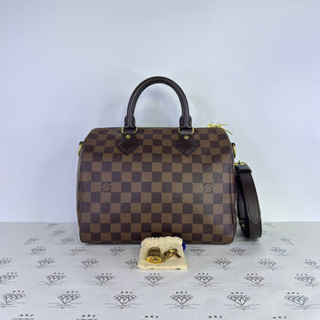 [PRE LOVED] Louis Vuitton Speedy Bandouliere 25 in Damier Ebene Canvass (MB4270)