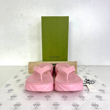 [PRE LOVED] Gucci Thong Platform Sandals in Pink Size 39EU