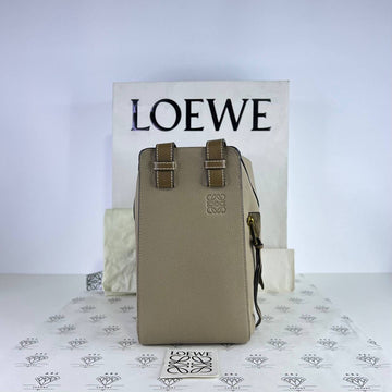 [PRE LOVED] Loewe Small Hammock in Sand Grained Calfskin Leather GHW (2018)