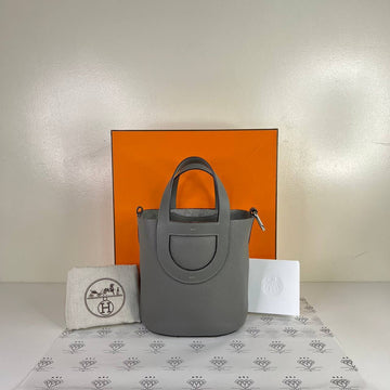 [PRE LOVED] Hermes In The Loop 18 in Gris Meyer Clemence Leather PHW (Stamp B - 2023)