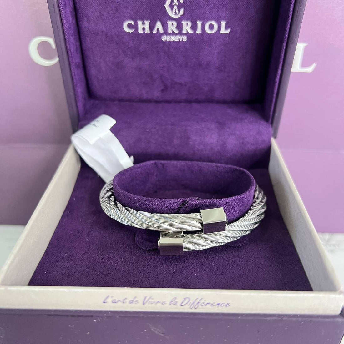 [BRAND NEW] Charriol Celtic Bangle in Steel Size Small