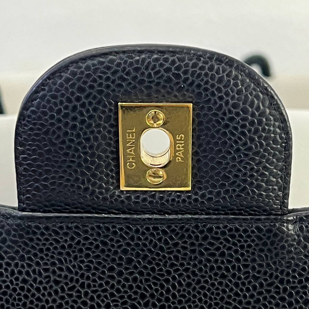 [PRE LOVED] Chanel Classic Jumbo Single Flap in Black Caviar GHW (Series 13)