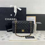 [PRE LOVED] Chanel Classic Medium Double Flap in Black Caviar GHW (Series 20)