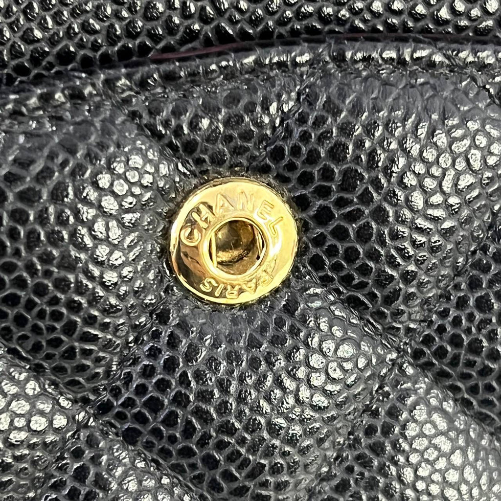 [PRE LOVED] Chanel Classic Medium Double Flap in Black Caviar GHW (Series 20)