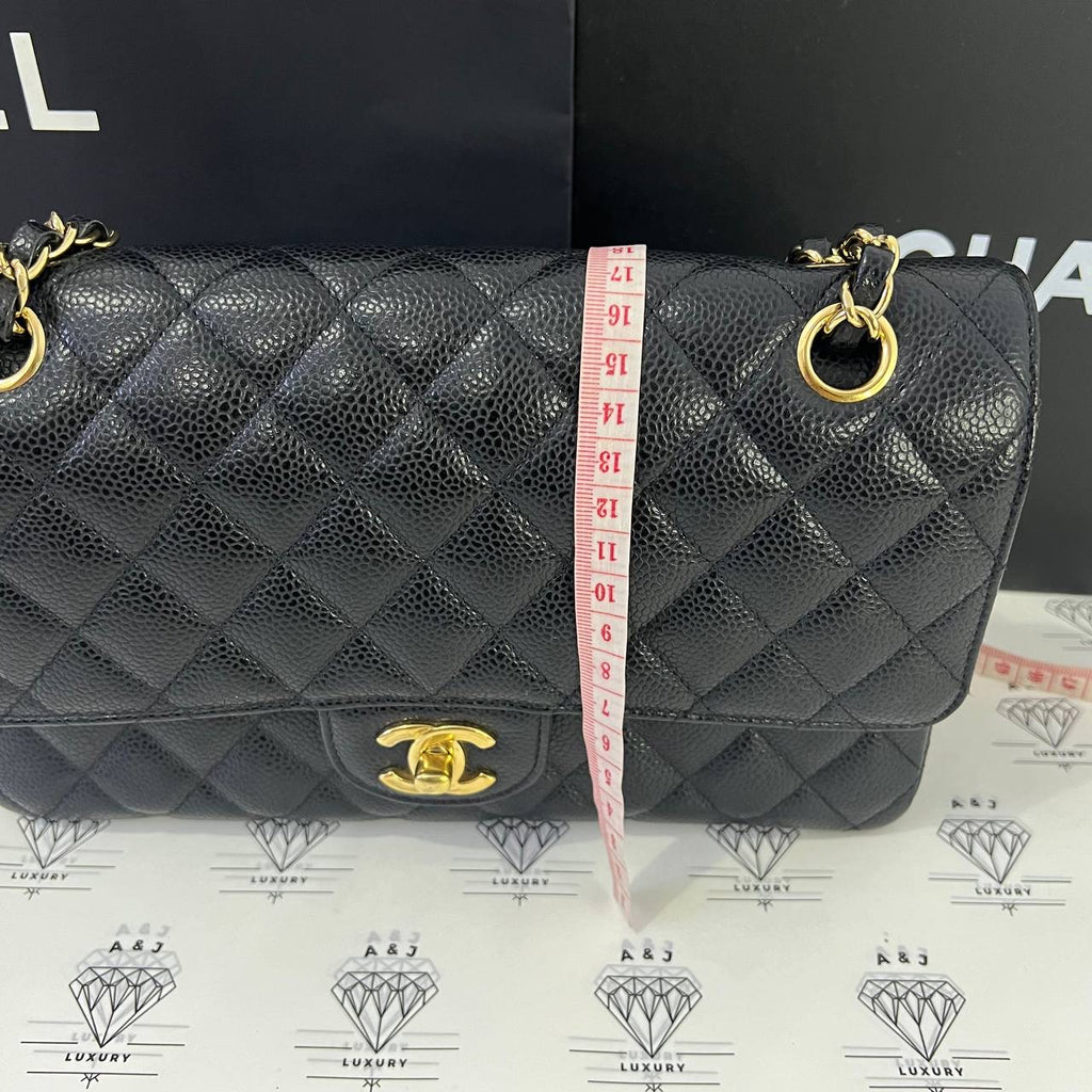 [PRE LOVED] Chanel Classic Medium Double Flap in Black Caviar GHW (Series 20)