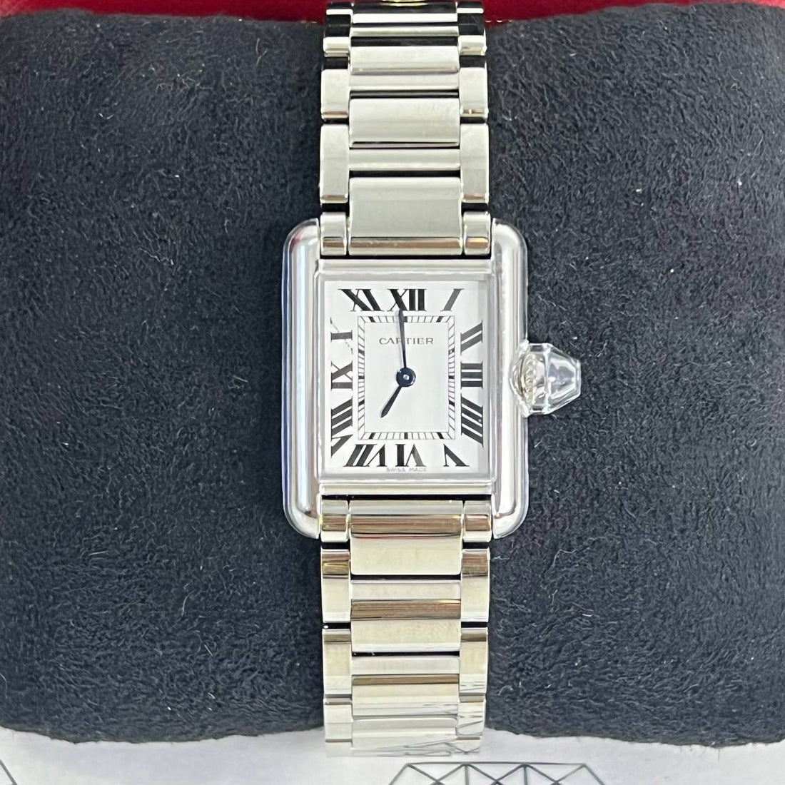 [PRE LOVED] Cartier Small Tank in Steel (2023)