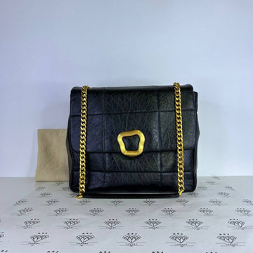[PRE LOVED] Songmont Large Chocolate Bag in Black GHW
