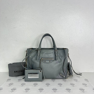 [PRE LOVED] Balenciaga Mini A4 Papier in Gray SHW