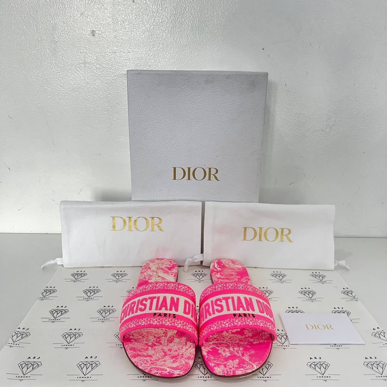 [PRE LOVED] Christian Dior Dway Slides in Pink Size 39EU