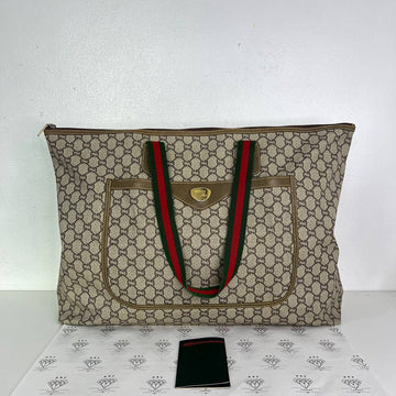 [PRE LOVED] Gucci Vintage Tote Bag in Brown GHW