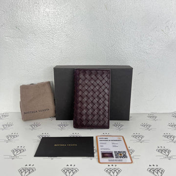 [PRE LOVED] Bottega Veneta Nappa Intrecciato Flap Wallet in Purple