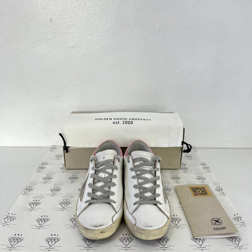 [PRE LOVED] Golden Goose Superstar with Light Pink Heel Tab in Size 36EU