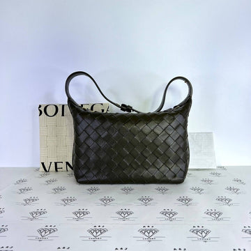 [PRE LOVED] Bottega Veneta Wallace in Green Intrecciato Leather GHW