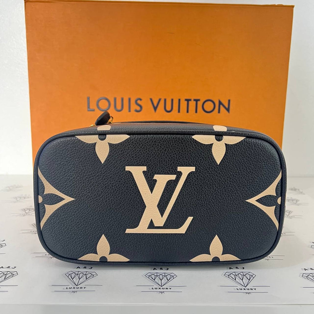 [PRE LOVED] Louis Vuitton Vanity PM in Bicolor Black/Beige Empreinte Leather GHW (microchipped)