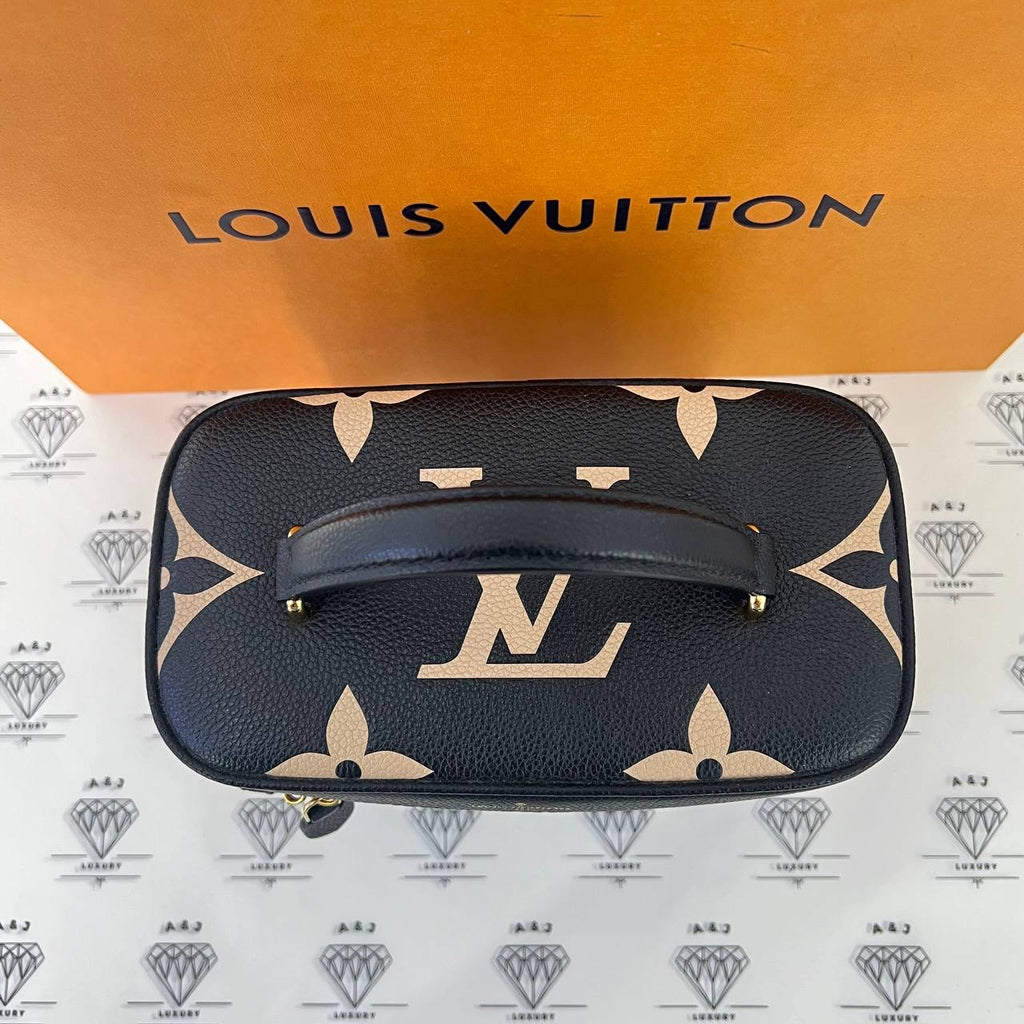 [PRE LOVED] Louis Vuitton Vanity PM in Bicolor Black/Beige Empreinte Leather GHW (microchipped)