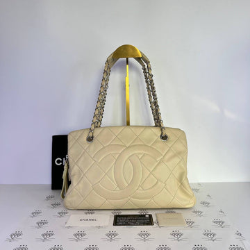 [PRE LOVED] Chanel Timeless Tote Bag in Ivory Caviar Leather SHW (Series 14)