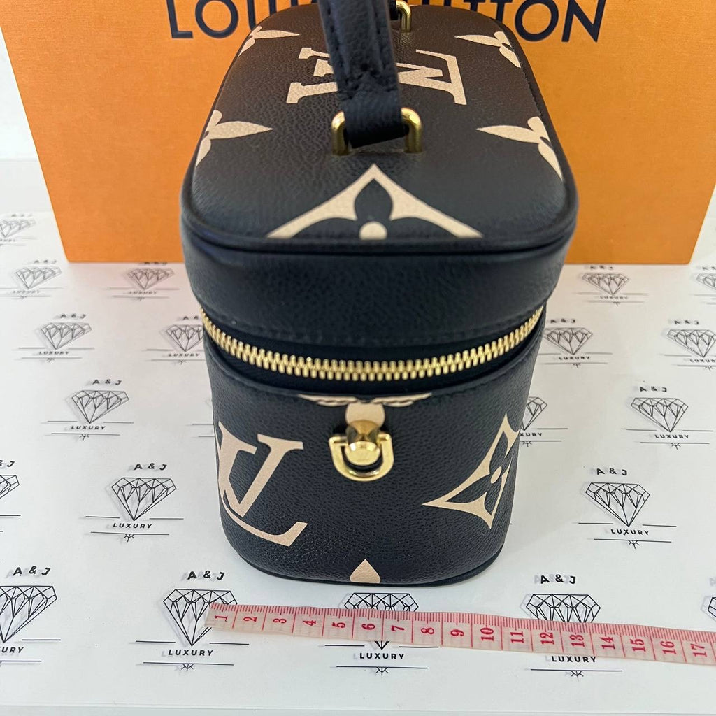 [PRE LOVED] Louis Vuitton Vanity PM in Bicolor Black/Beige Empreinte Leather GHW (microchipped)