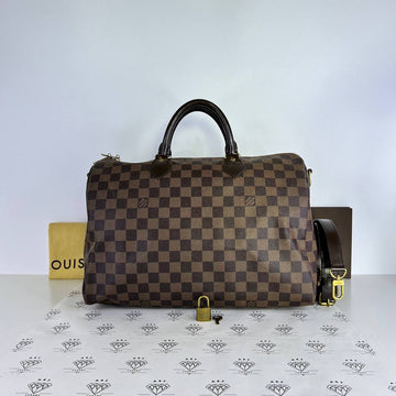 [PRE LOVED] Louis Vuitton Speedy Bandouliere 35 in Damiere Ebene Canvass (SP2102)
