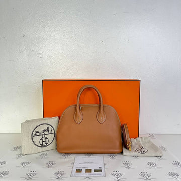 [PRE LOVED] Hermes Mini Bolide in Gold Evercolor Leather GHW (Stamp Z - 2021)