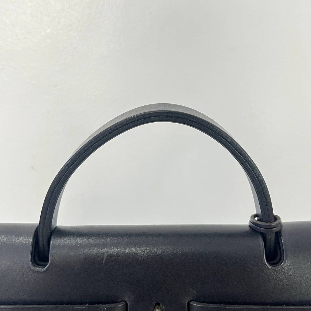 [PRE LOVED] Hermes Herbag Zip 31 in Noir Canvass PHW (Stamp D Square - 2000)