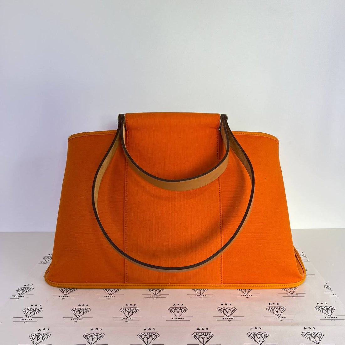 [PRE LOVED] Hermes Cabag Elan Tote in Orange PHW (Stamp N Square - 2010)