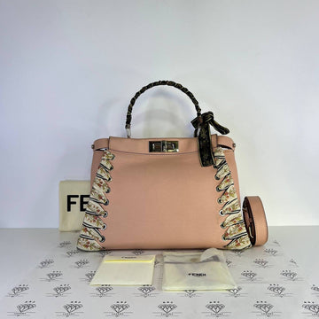 [PRE LOVED] Fendi Medium Peekaboo Whipstitch in Light Pink SHW