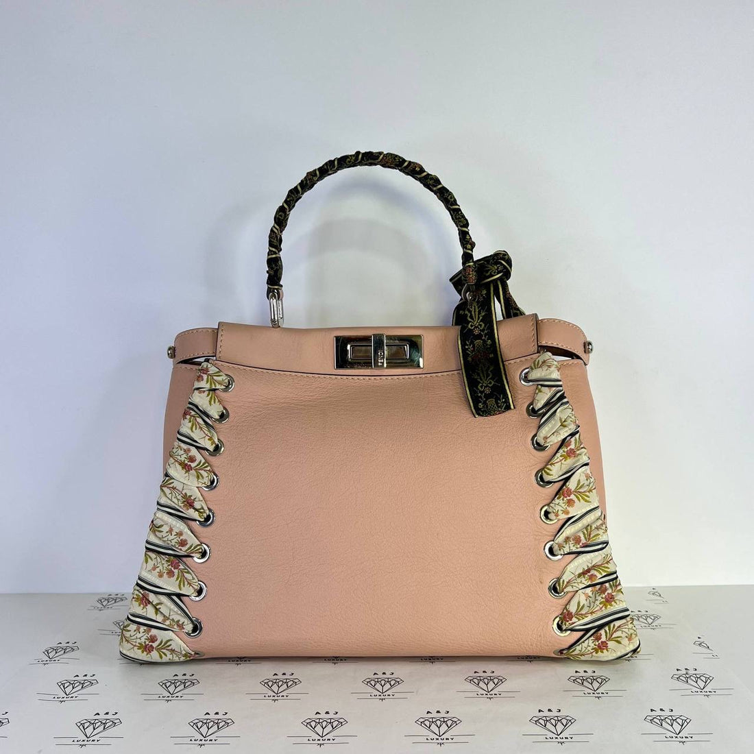 [PRE LOVED] Fendi Medium Peekaboo Whipstitch in Light Pink SHW