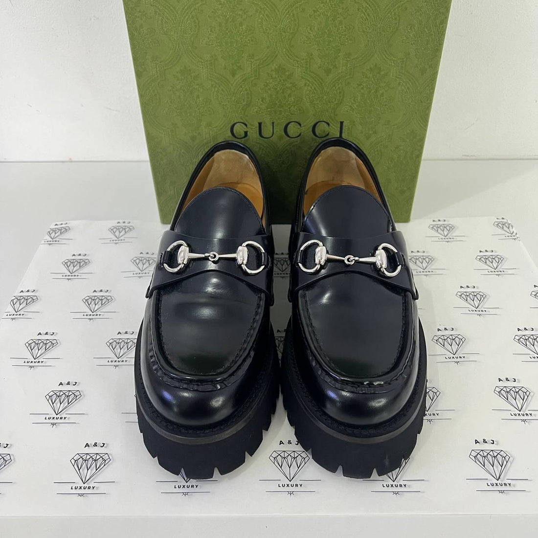 [PRE LOVED] Gucci Horsebit Loafers in Black Size 38.5EU