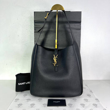 [PRE LOVED] YSL Large Le 5 A 7 Hobo Bag in Black GHW