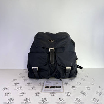 [PRE LOVED] Prada Nylon Backpack in Black SHW