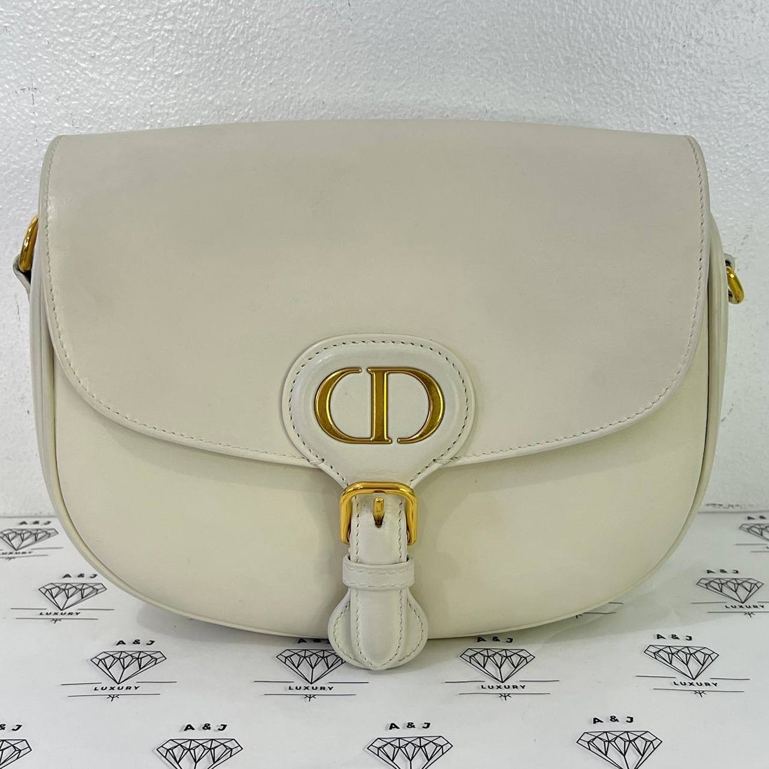 [PRE LOVED] Christian Dior Medium Bobby in White Calfskin Leather GHW (2020)