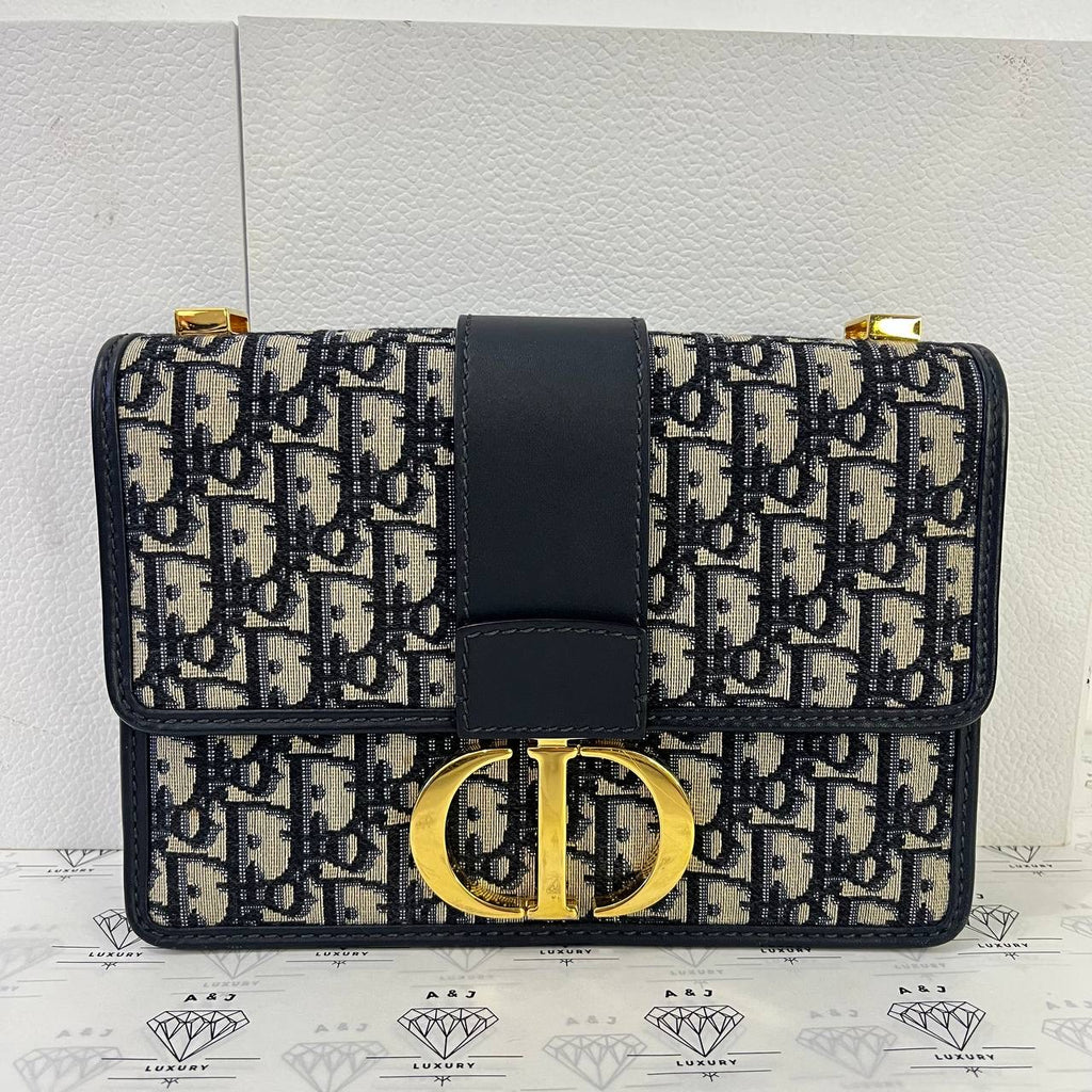 [PRE LOVED] Christian Dior Montaigne 30 in Oblique Jacquard Canvass GHW (2021)