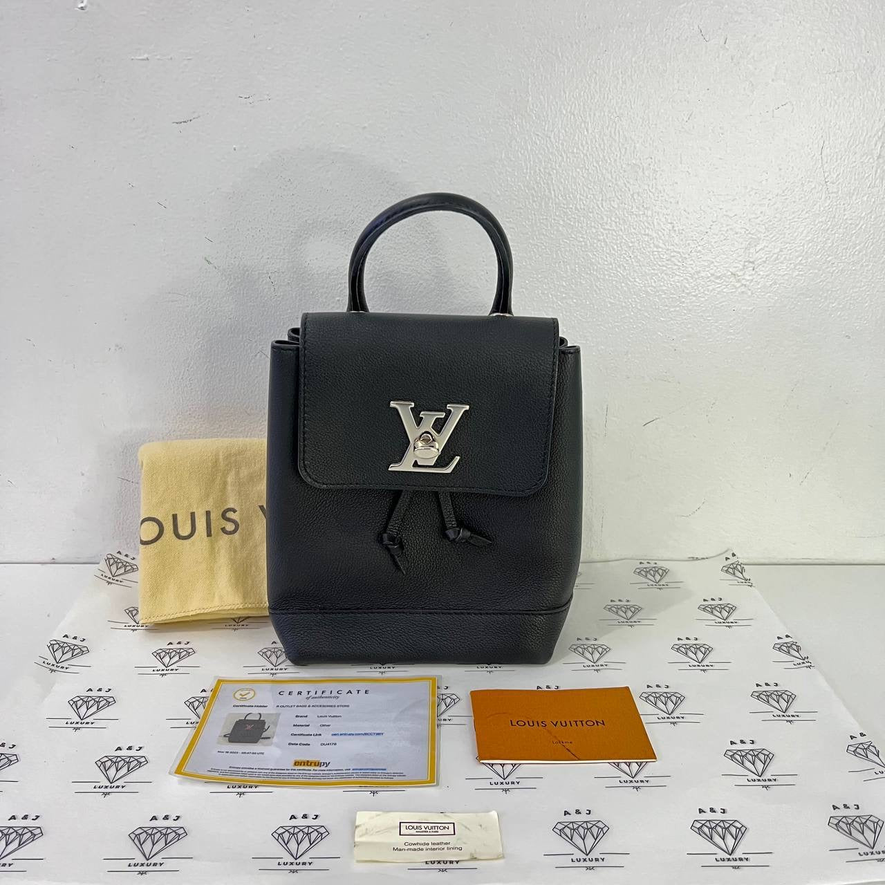 [PRE LOVED] Louis Vuitton Lockme Backpack in Black SHW (DU4178)